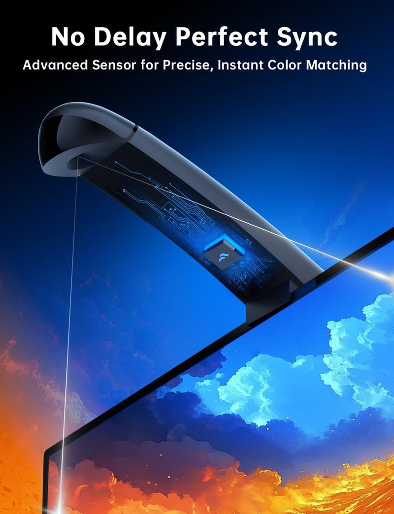 FFJ TV Lights That Change with TV, 21.3ft Cuttable TV LED Backlight for 90-100 Inch Screen and PC Monitor, TV Backlight with Sensor, Smart App Control, Game & Music Sync Color Changing Light - Image 4